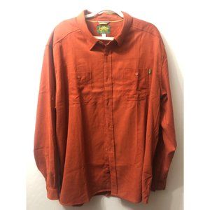 Marsh Wear 2XL Ride the Tide NWOT Men's Rust Cordy Shirt Long Sleeve Performance